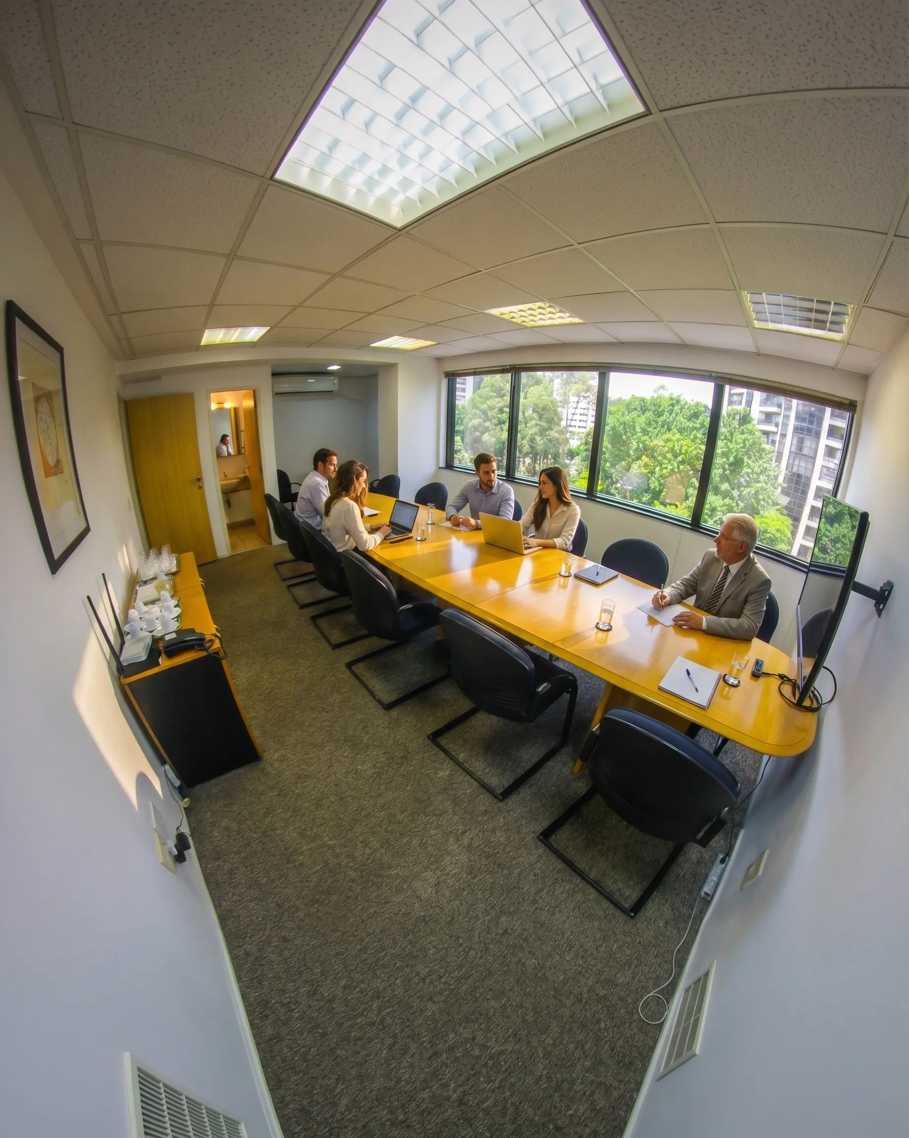 Sala de reunião com vista para Alphaville